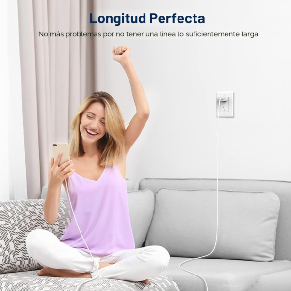 Cargador para iPhone de carga rápida, cargador de pared USB C de 20 W PD