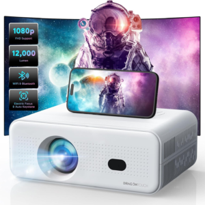Mini proyector de enfoque eléctrico con WiFi 5G y Bluetooth FHD 1080P