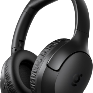 Audífonos Bluetooth sobre la oreja, 60 horas de reproducción, micrófono con cancelación de ruido para llamadas